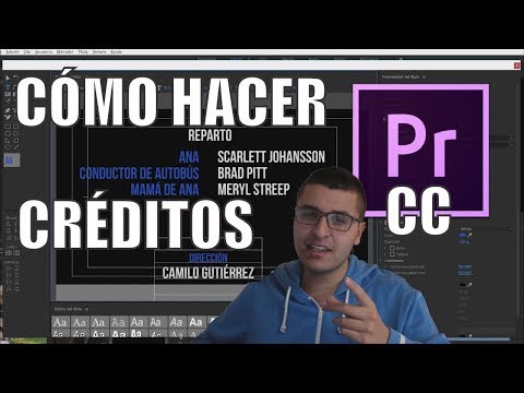 Cómo hacer créditos en Adobe Premiere Pro CC 2015 | Español