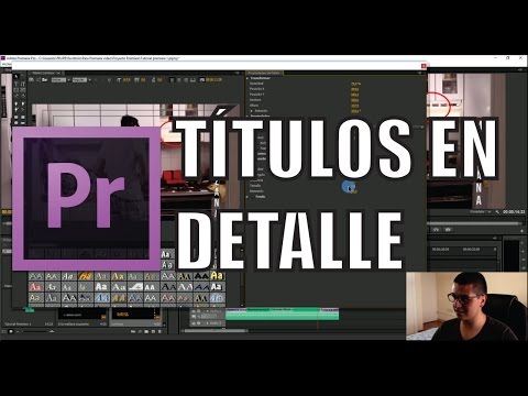 Cómo hacer títulos (en detalle) en Premiere Pro CS6 | Español