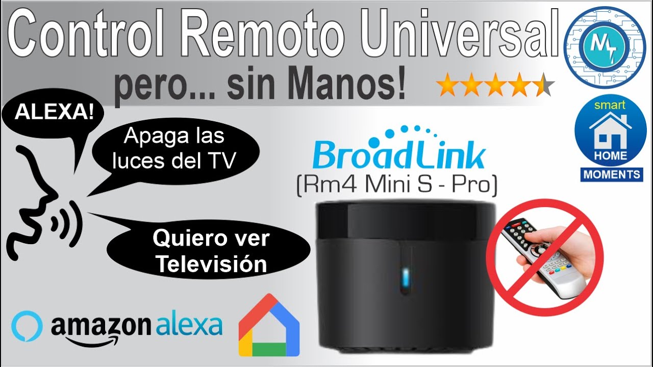 Control Remoto Universal para Amazon Alexa, Google Assistant