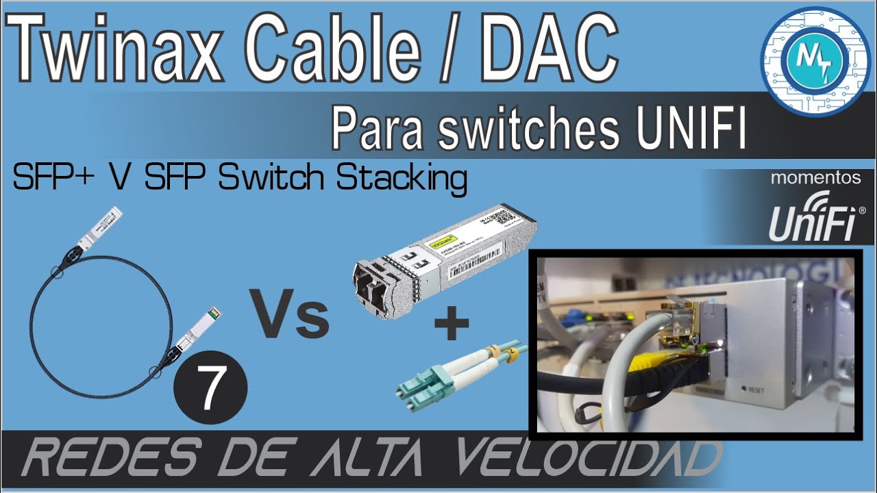 Para Unifi, ¿Cuál Cable Twinax / DAC utilizar?