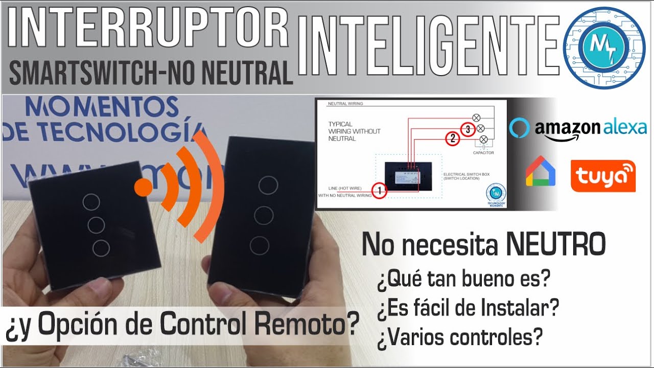 ¿Interruptor Inteligente que no necesita NEUTRO? + Control remoto opcional