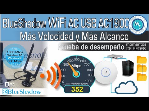 Adaptador WiFi BlueShadow AC900 USB 3.0 –  Nuestro Review Completo