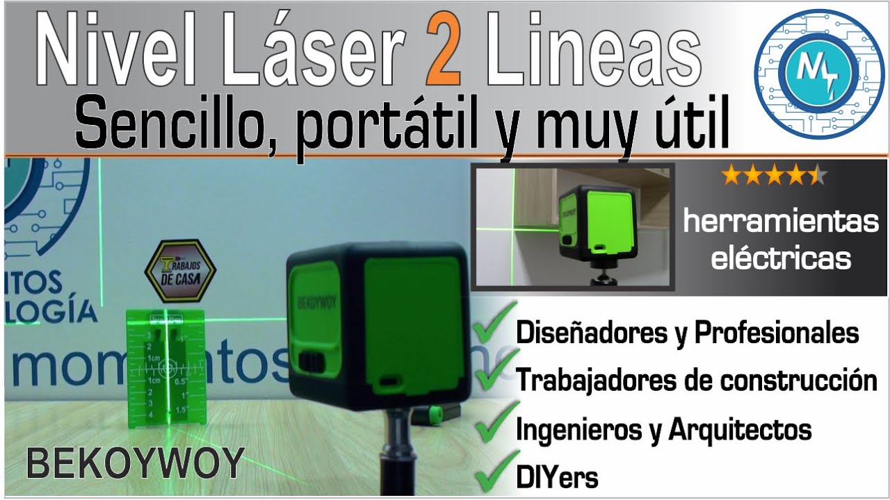 Laser Autonivelante BEKOYWAY de 2 líneas – ¡Excelente!