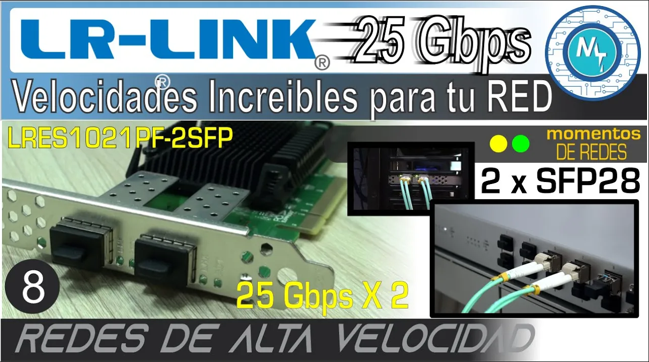 25 Gbps – Adaptador de red ultra rápido para sus servidores por LR-LINK (HUNTION)- LRES1021PF-2SFP28 25 GbE Intel E810