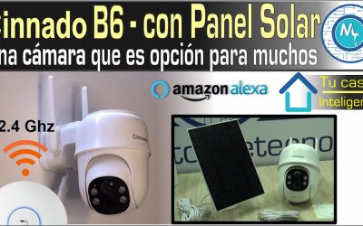 Cámara Solar CINNADO B6, gran calidad, confiabilidad y opción de acceso en la nube