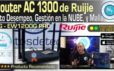 Router RG EW1200G PRO de Ruijie Networks – Alto desempeño, VPN, modo Malla y Punto de Acceso