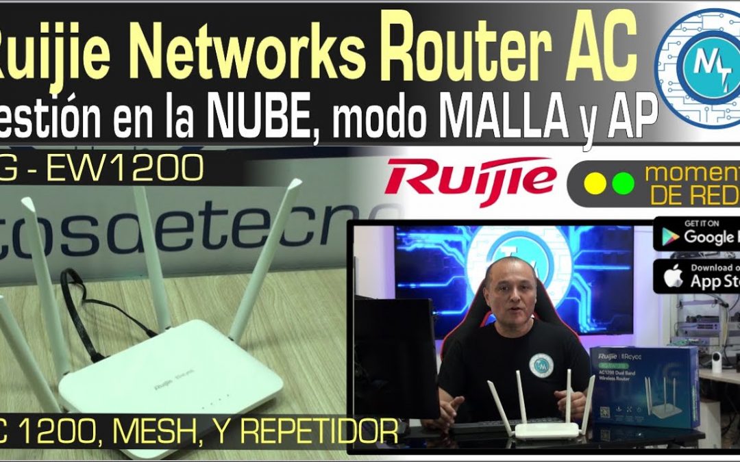 Router RG EW-1200 de Ruijie Networks, Gestion en la nube, modo Malla y más!