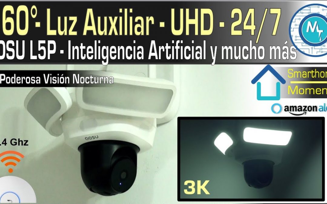 Cámara AOSU L5P con 360°, Visión Nocturna, alertas inteligentes y sensor 3K – Cuál cámara escoger?