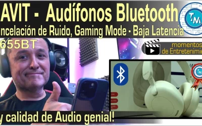 Auriculares HAVIT con Cancelación de Ruido Activa ANC y modo gaming, nos gustaron! (H655BT)