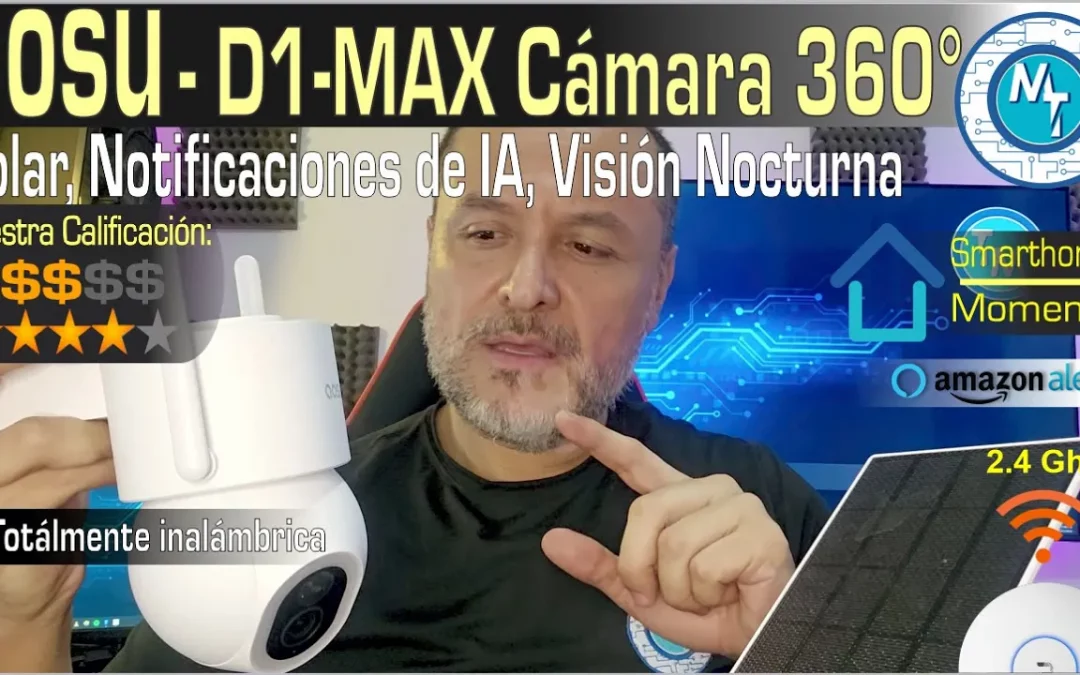 AOSU D1-Max , una cámara 360° solar con una muy buena App y nuevas funcionalidades – Visión Nocturna