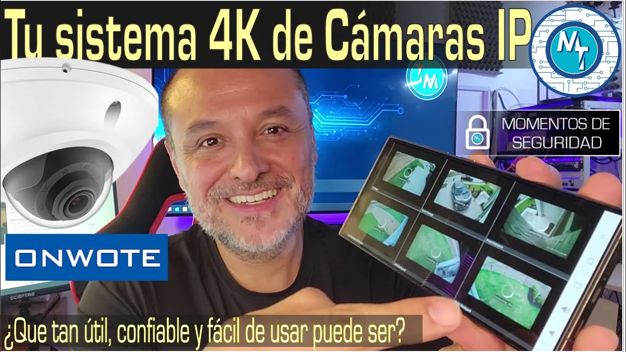 Instala tu propio Sistema de cámaras PoE IP de seguridad Onwote – Hazlo tu mismo – 16 Cámaras ONVIF