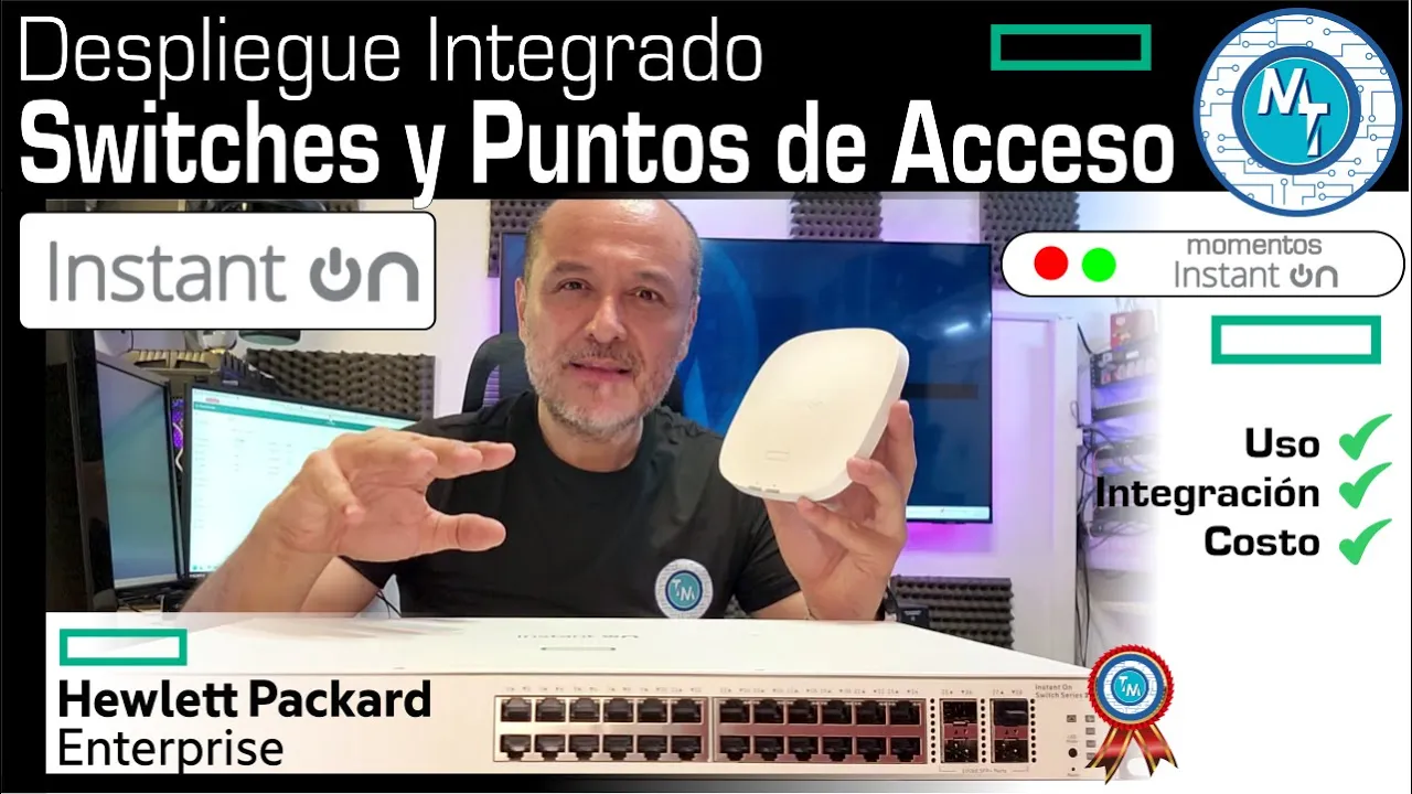 Switches y Puntos de Acceso HPE Instant On. Perfecta combinación para grandes despliegues Wi-Fi