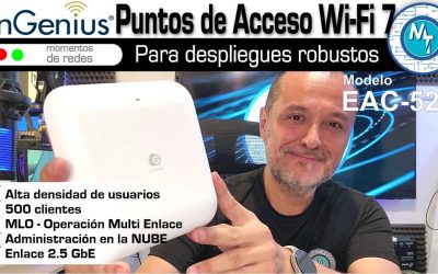 Potentes Puntos de Acceso WiFi 7 de gestión en la Nube EnGenius ECW520, alta convergencia de usuarios
