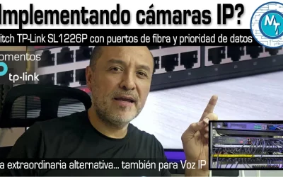 Excelente Switch PoE para la implementación de cámaras IP o Voz IP, el TL-SL1226 de TP-Link