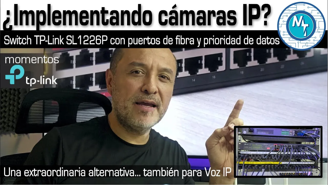 Excelente Switch PoE para la implementación de cámaras IP o Voz IP, el TL-SL1226 de TP-Link
