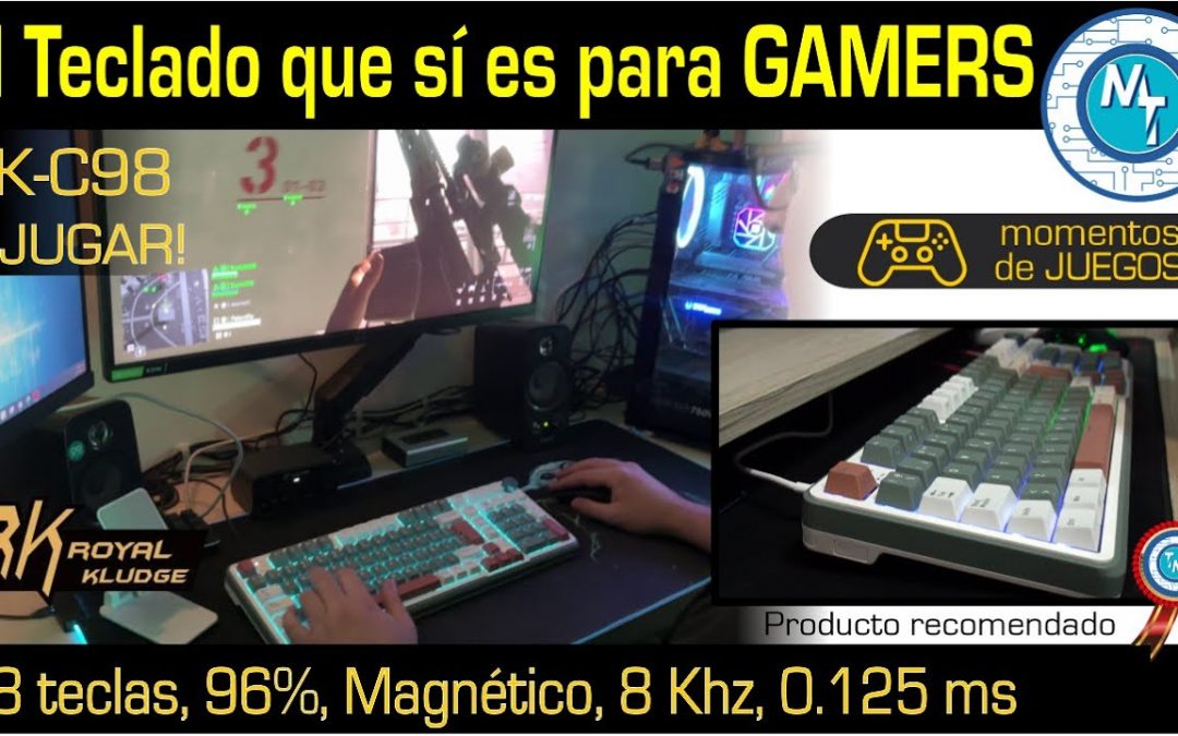 El RK C98 Un teclado GAMER que… bueno… Este es el teclado GAMER que querrás… de Royal Kludge