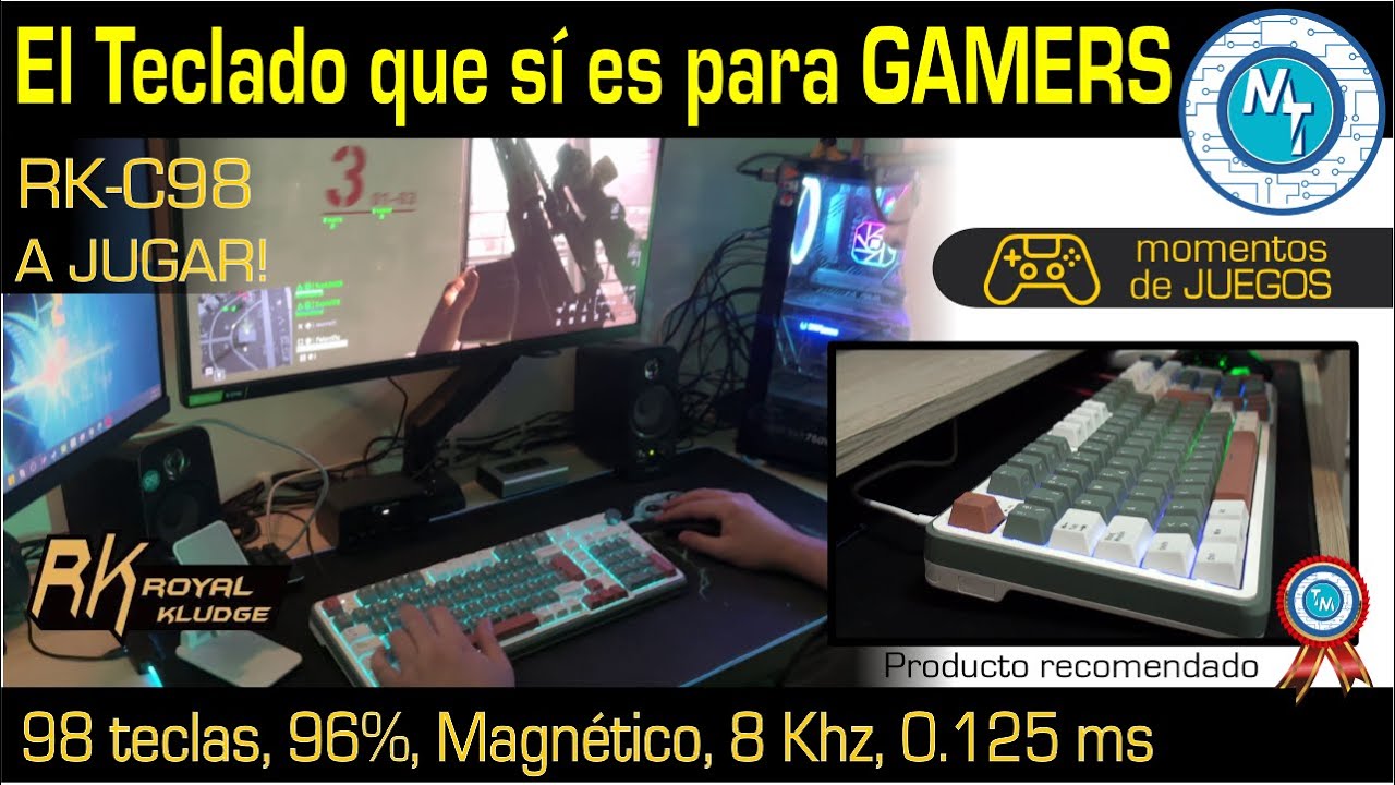 El RK C98 Un teclado GAMER que… bueno… Este es el teclado GAMER que querrás… de Royal Kludge