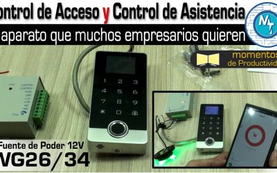 Lector biométrico para control de acceso y asistencia. Compatible con la Tuya App – AMOCAM WG26/34