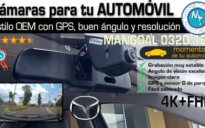 MANGOAL Dash CAMs estilo OEM, fácil de instalar, calidad de imagen, Dual CAM y GPS, modo de parqueo