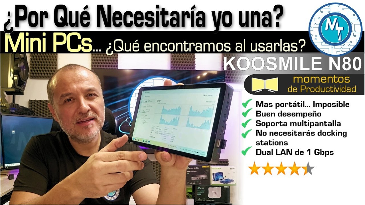 KOOSMILE N80 Mini PC 8 pulgadas con Intel N150 ¿Qué puedes hacer con una? ¿Es realmente tan básica?
