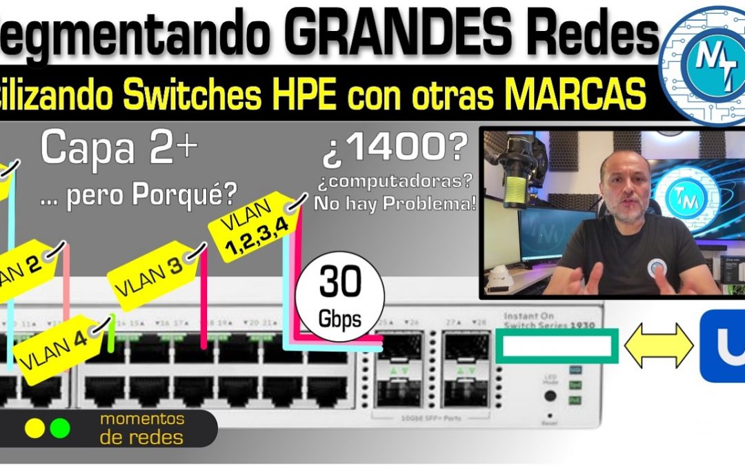 Como Segmentar con VLAN usando switches HPE 1930 capa 2+ y combinando con Unifi, Ejercicio Práctico