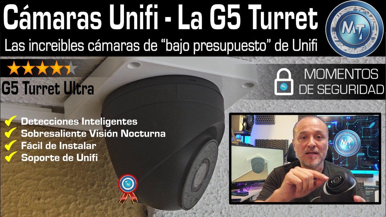 La Unifi G5 Turret Ultra 2K, Una Cámara Económica con Excelentes Especificaciones. 2K PoE AI Audio