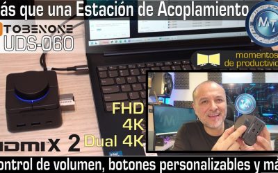La estación de acoplamiento Dual 4k que querrás para tus viajes: potente, práctica. TobenONE UDS060